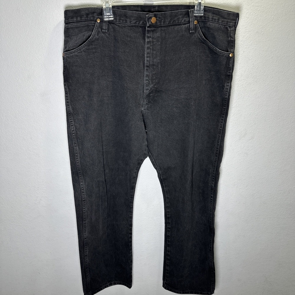 Vintage Wrangler Jeans Men's 40x32 Black Denim Cowboy Cut Cotton 13MWZWK
